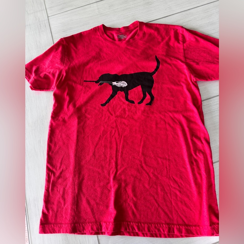 Lacrosse dog t shirt
